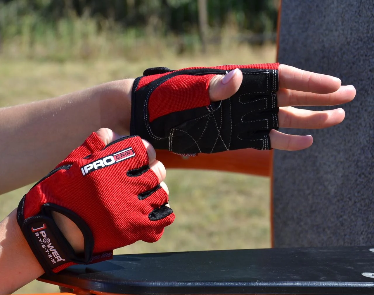 Manusi Fitness, Power System, Pro Grip Gym Line, Red