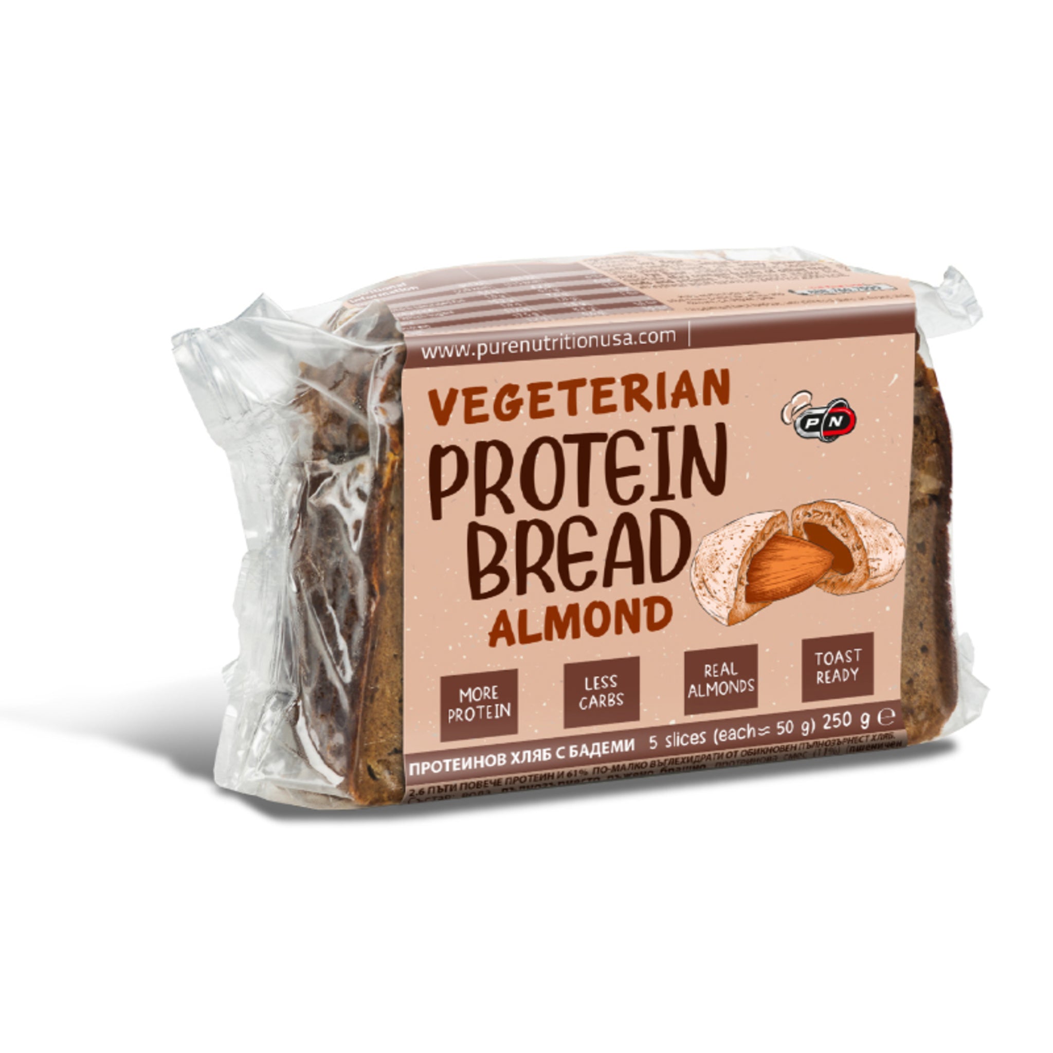 Black Friday - Reduceri Paine Proteica, Pure Nutrition, Vegetarian Protein Bread, 250g Promotie