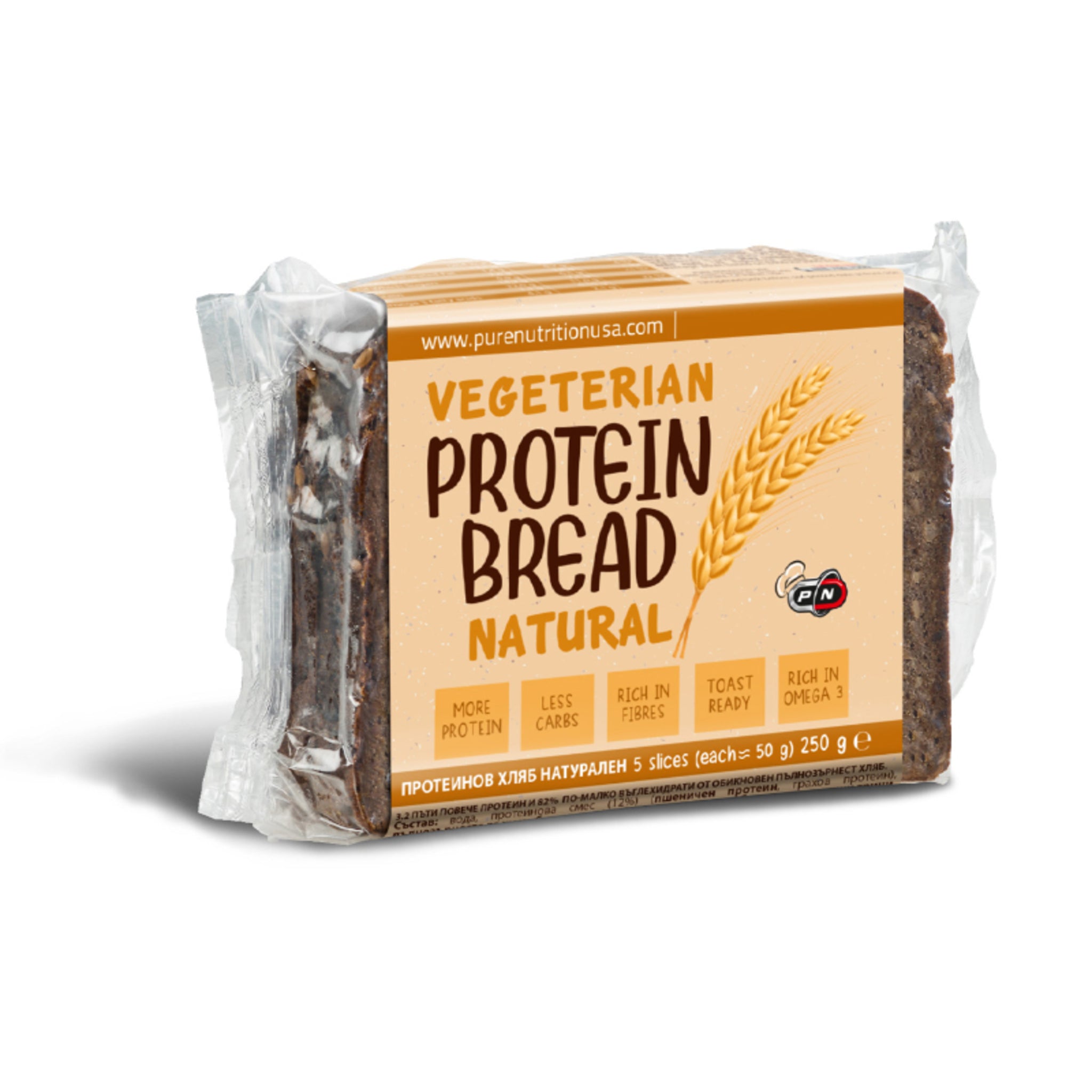 Black Friday - Reduceri Paine Proteica, Pure Nutrition, Vegetarian Protein Bread, 250g Promotie