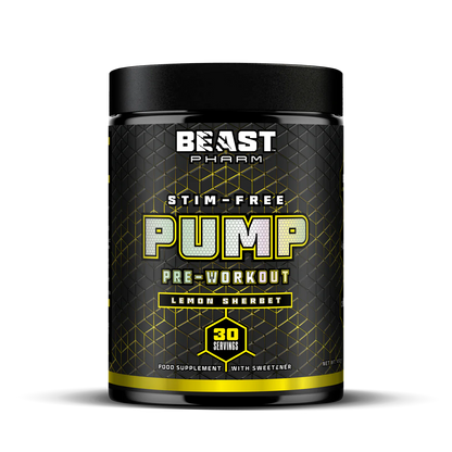 Pre-Workout fara Cafeina, Beast Pharm, Stim-Free Pump, 450g