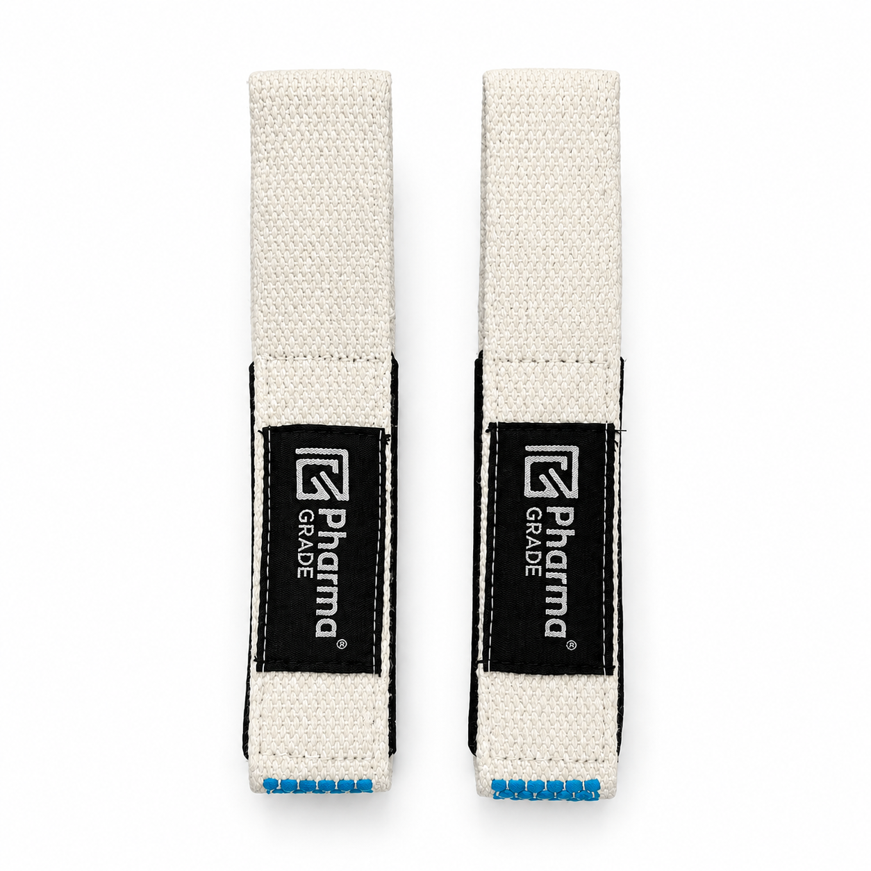 Chingi, Pharma Grade, Lifting Straps, White & Blue