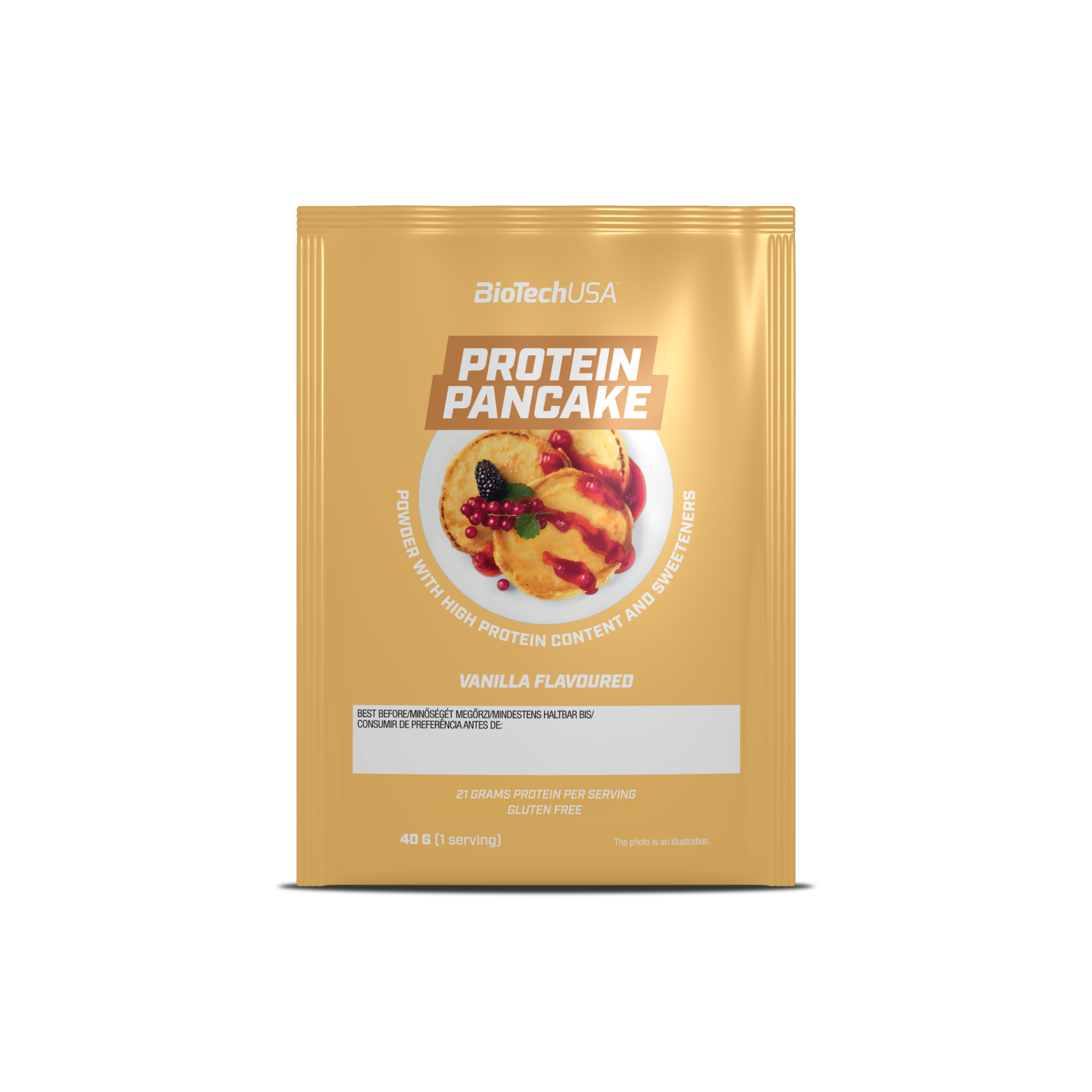 Premix de Clatite Proteice, BioTechUSA, Protein Pancake, 40g, Vanilla