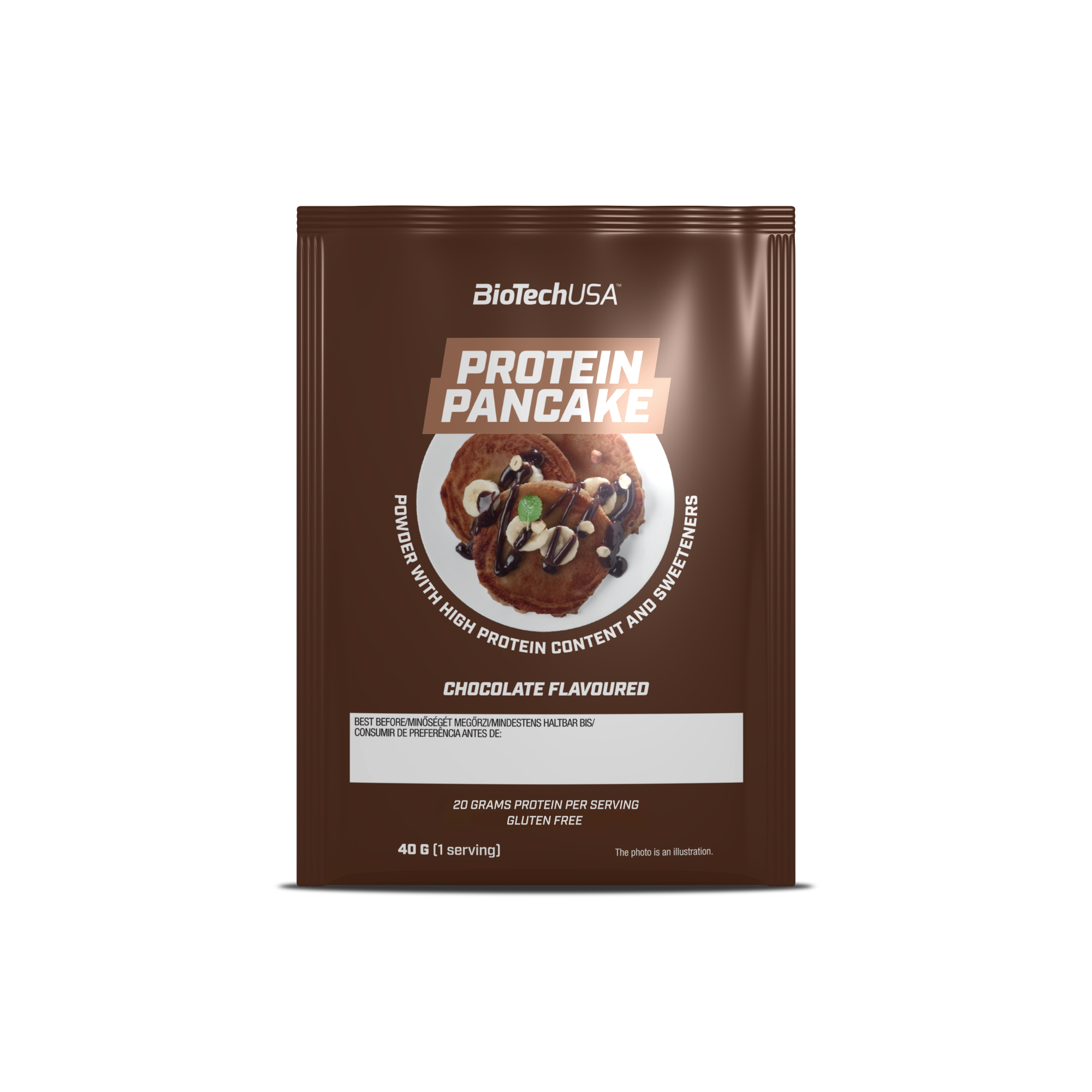 Premix de Clatite Proteice, BioTechUSA, Protein Pancake, 40g, Chocolate