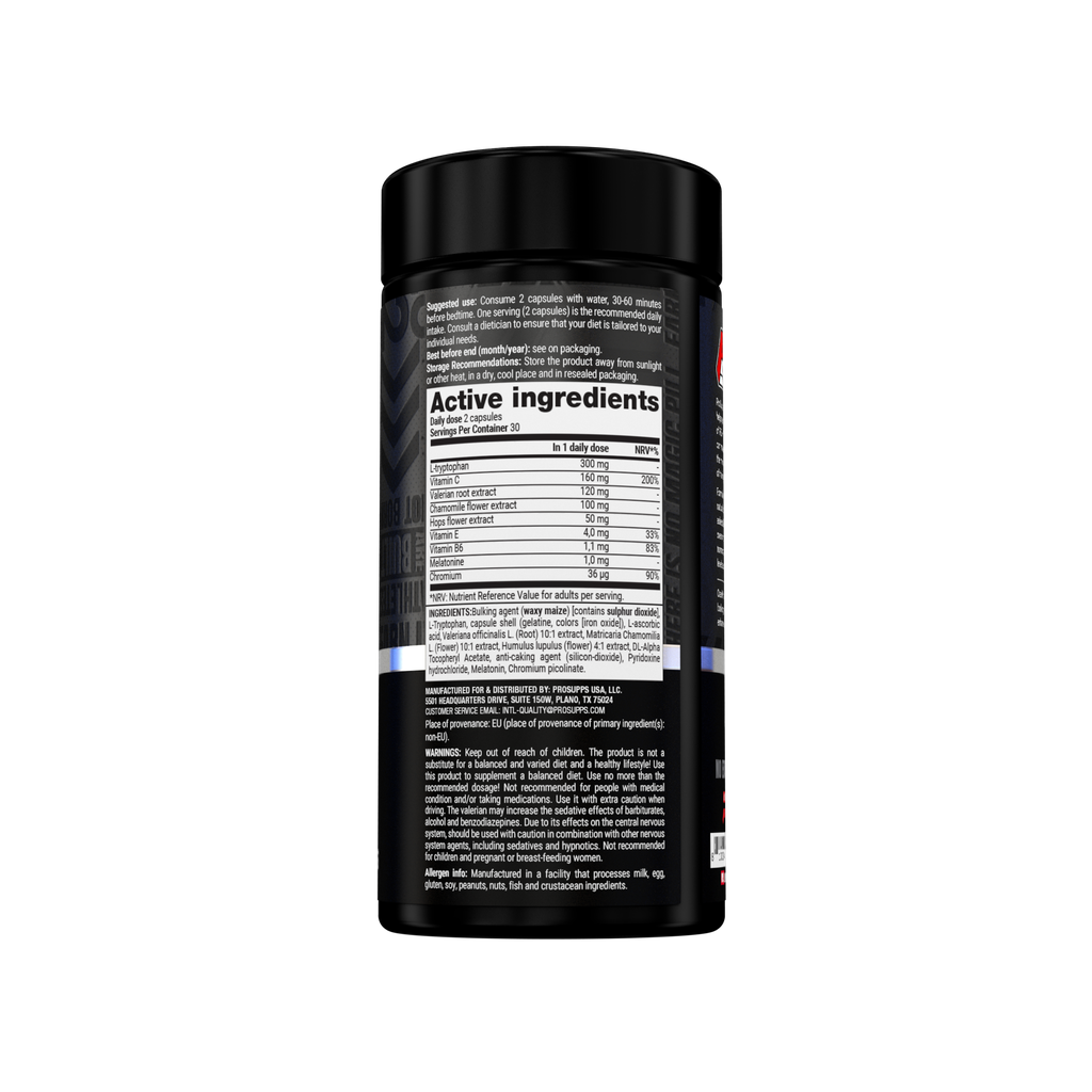 Supliment pentru Igiena Somnului, ProSupps, Crash Sleep Aid, 60 Capsule