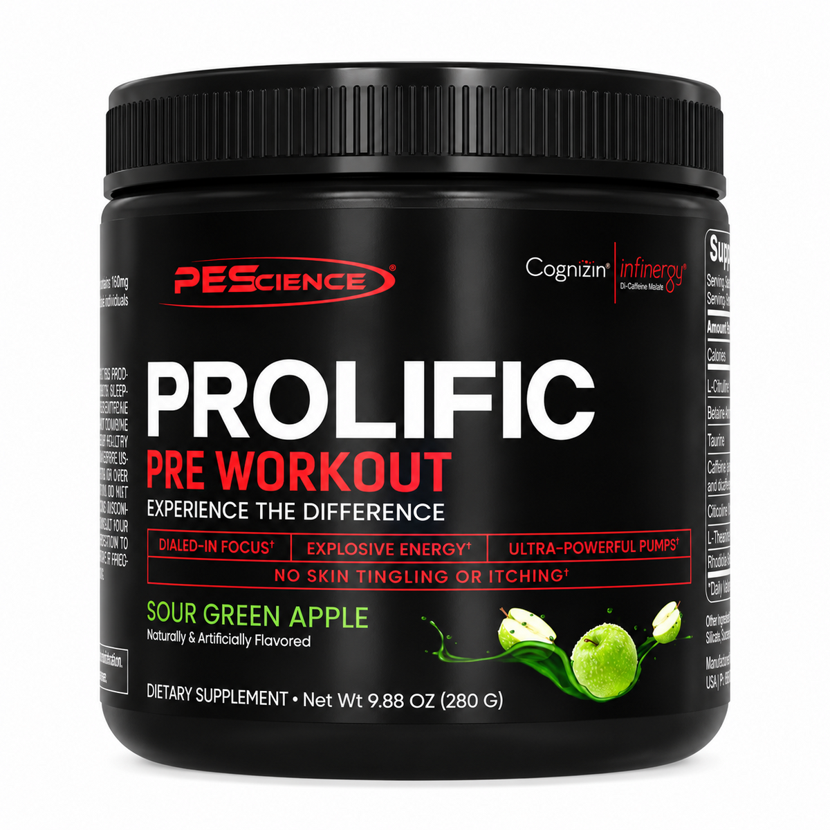 Pre-Workout, PEScience, Prolific Pre-Workout, 280g