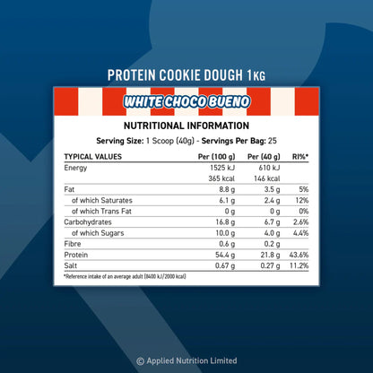 Cookie Dough, Applied Nutrition, Protein Cookie Dough, 1000g