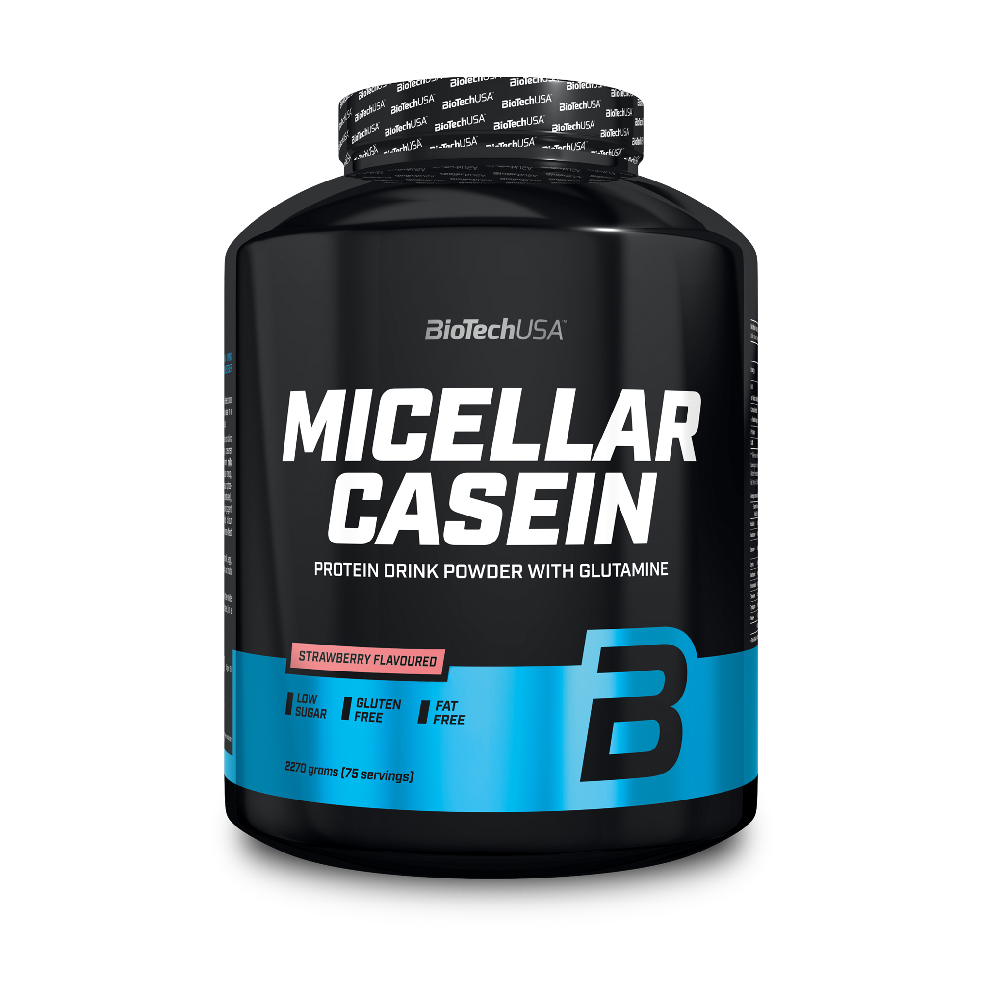 Proteina Cazeina Micelara, BioTechUSA, Micellar Casein, 2270g, Strawberry