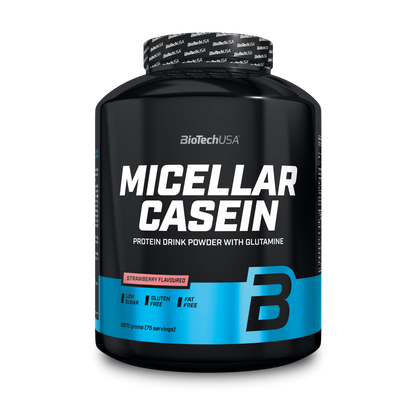 Proteina Cazeina Micelara, BioTechUSA, Micellar Casein, 2270g, Strawberry