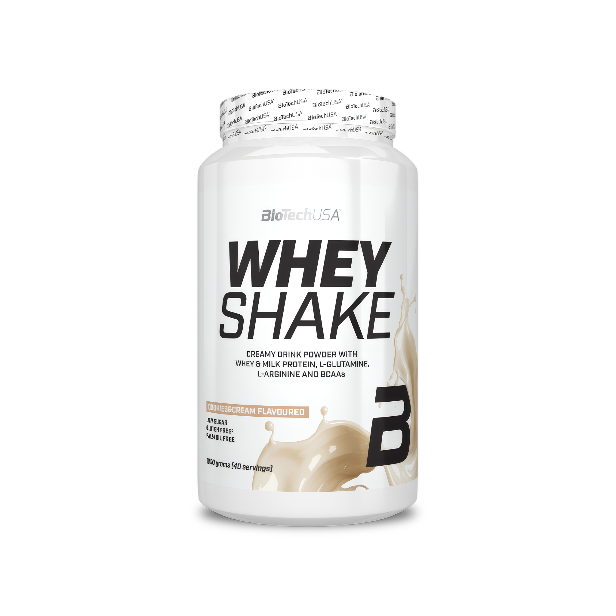 Proteina din Zer, BioTechUSA, Whey Shake, 1000g, Cookies&Cream