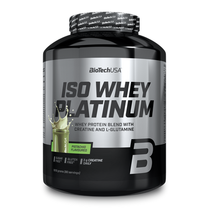 Proteina din Zer Izolat, BioTechUSA, Iso Whey Platinum, 1816g Pistachio