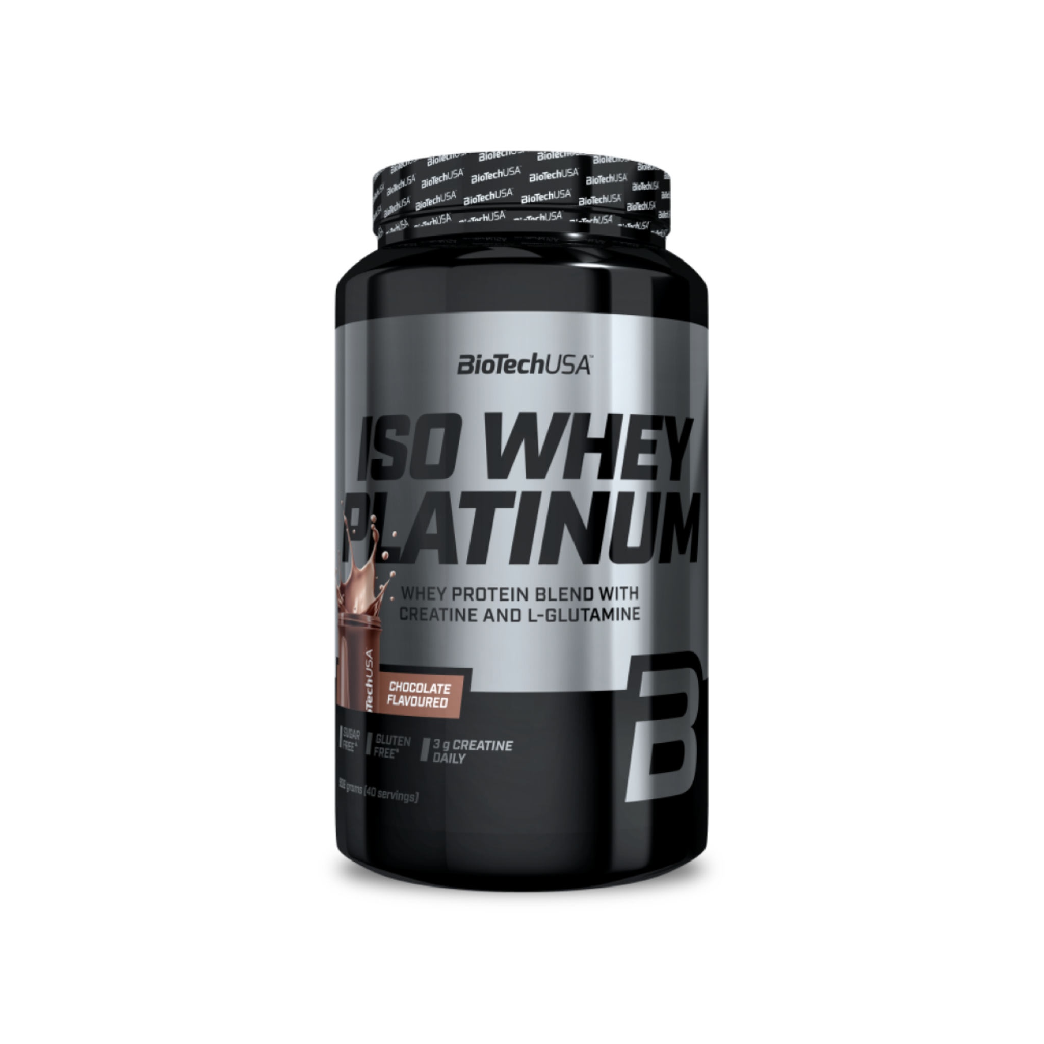 Proteina din Zer Izolat, BioTechUSA, Iso Whey Platinum, 908g, Chocolate