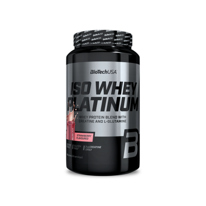 Proteina din Zer Izolat, BioTechUSA, Iso Whey Platinum, 908g, Strawberry
