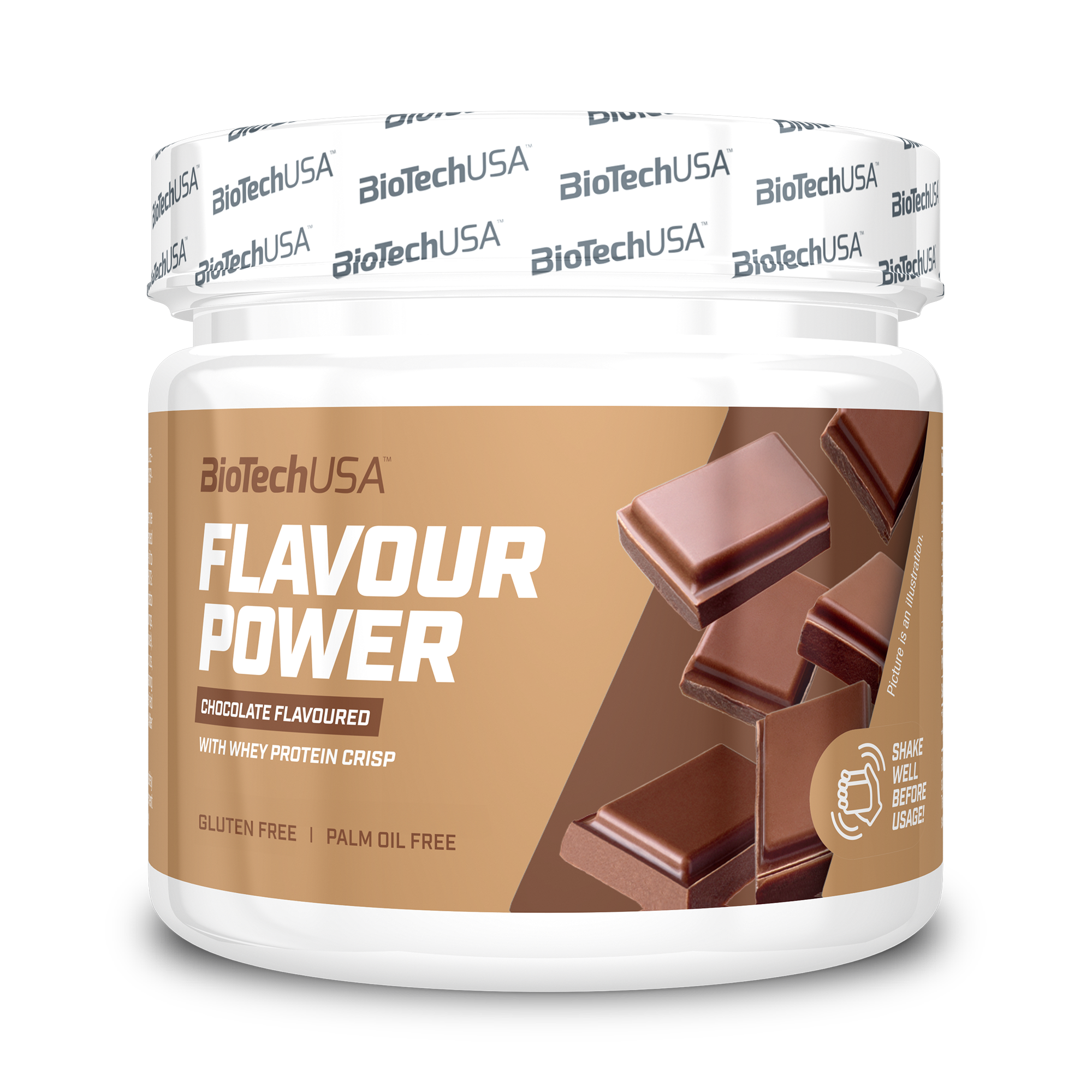 Pudra cu Indulcitor, BioTechUSA, Flavour Power, 160g, Chocolate