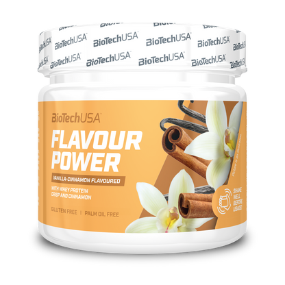 Pudra cu Indulcitor, BioTechUSA, Flavour Power, 160g, Vanilla Cinnamon