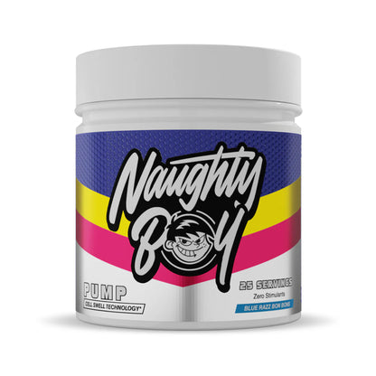 Pre-Workout fara Cafeina, Naughty Boy, Pump Zero Stimulants, 400g