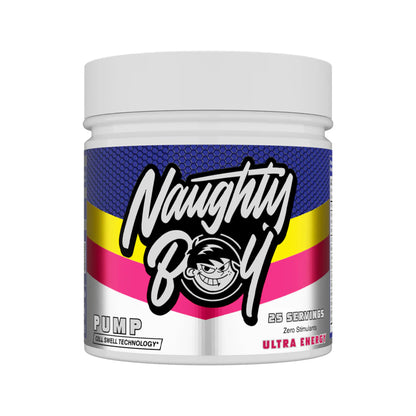 Pre-Workout fara Cafeina, Naughty Boy, Pump Zero Stimulants, 400g