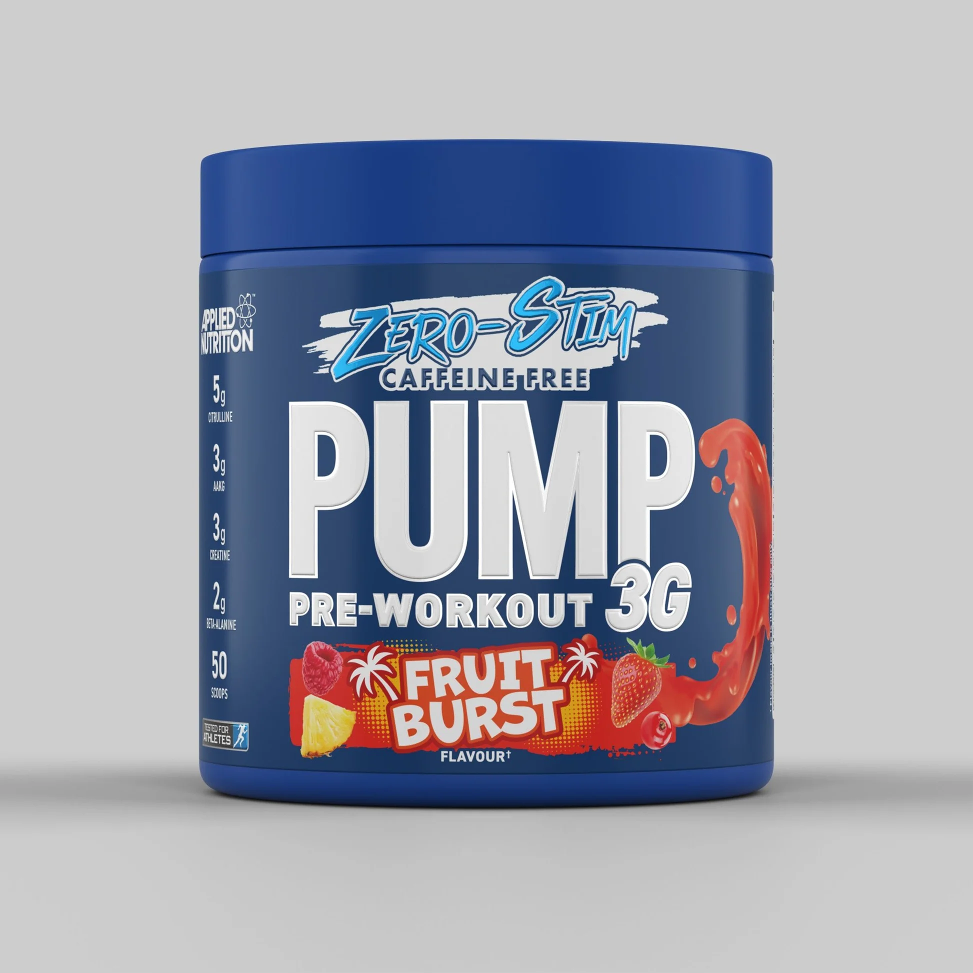 Pre-Workout, Applied Nutrition, PUMP 3G, Zero Stim, 375g, fara cafeina