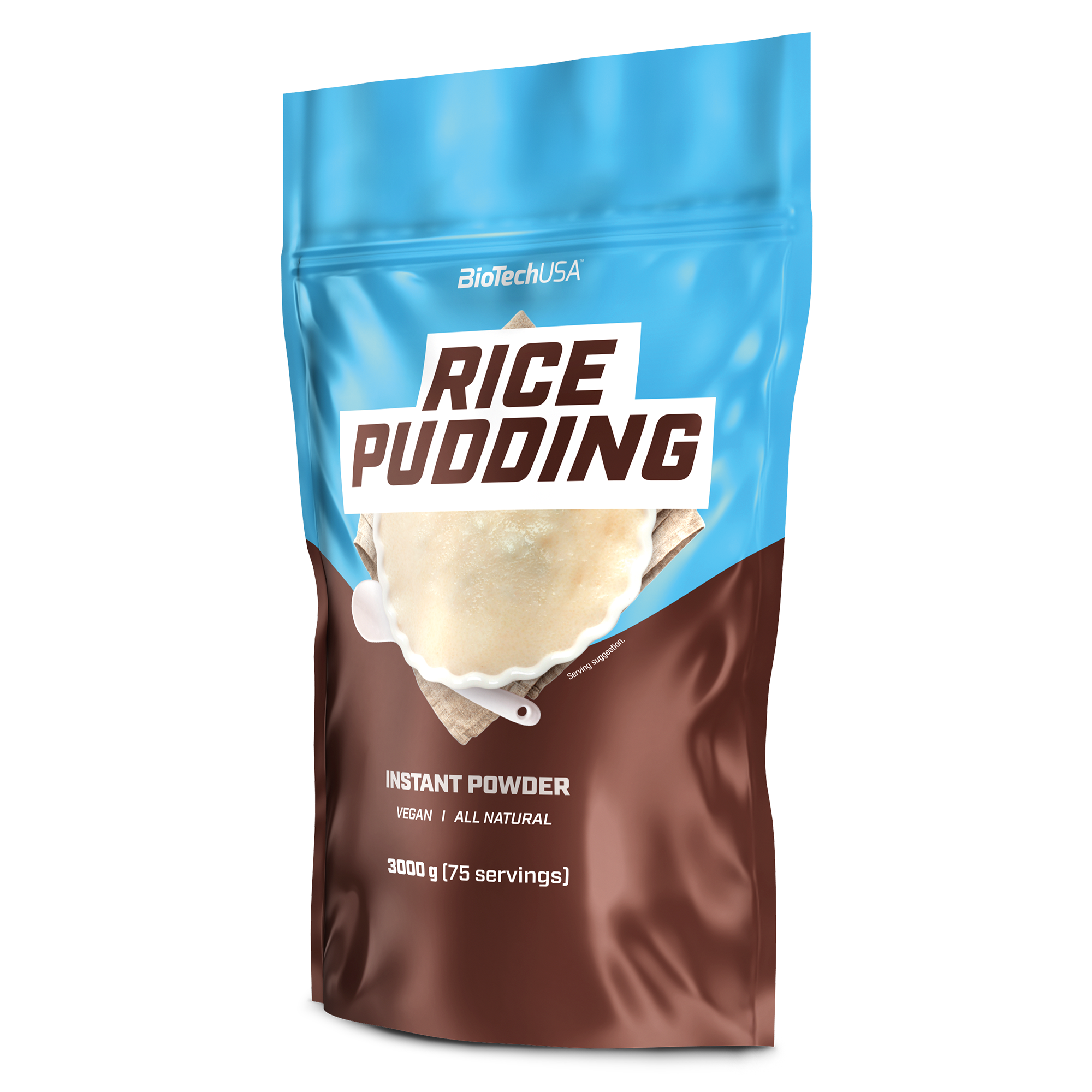 Budinca de Orez Fara Aroma, Pulbere, BioTechUSA, Rice Pudding All Natural, 3000g