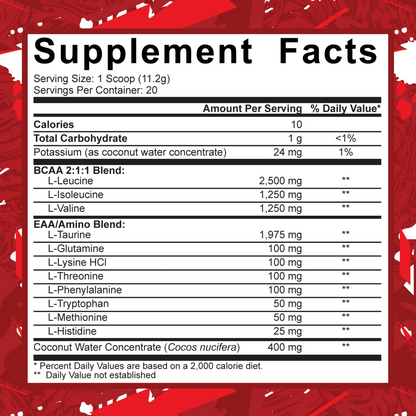 Aminoacizi Pudra, 5% Rich Piana, Aminos Code Red, 224g