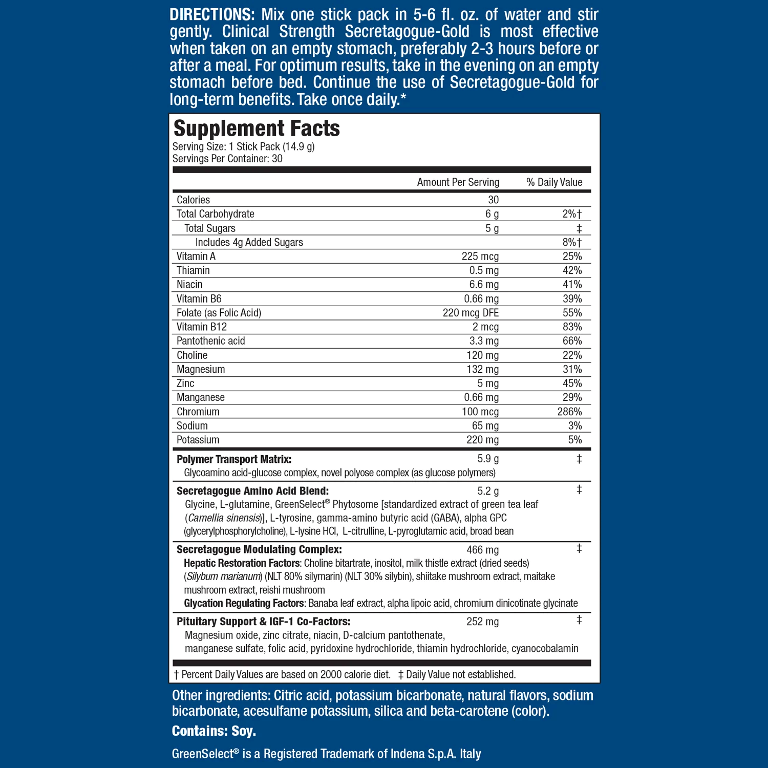 Performanta Sportiva, MHP, Clinical Strength Secretagogue Gold, 30 Plicuri