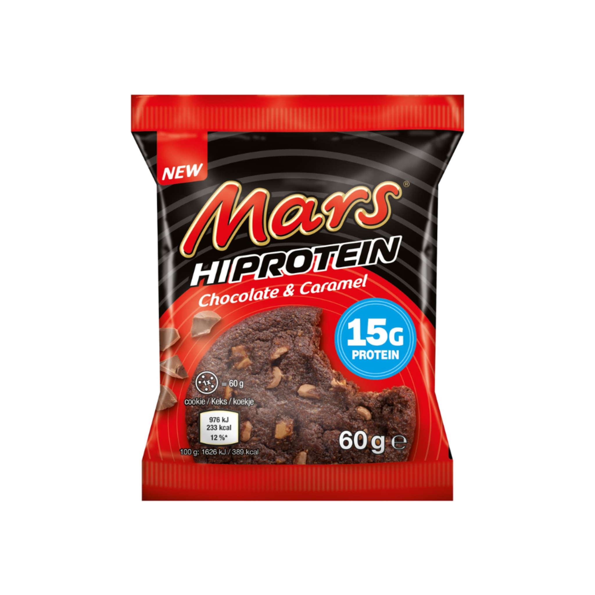 Black Friday - Reduceri Prajiura Proteica, Mars, HI Protein Cookie, Chocolate and Caramel, 60g EXP: 04/11/2024 Promotie