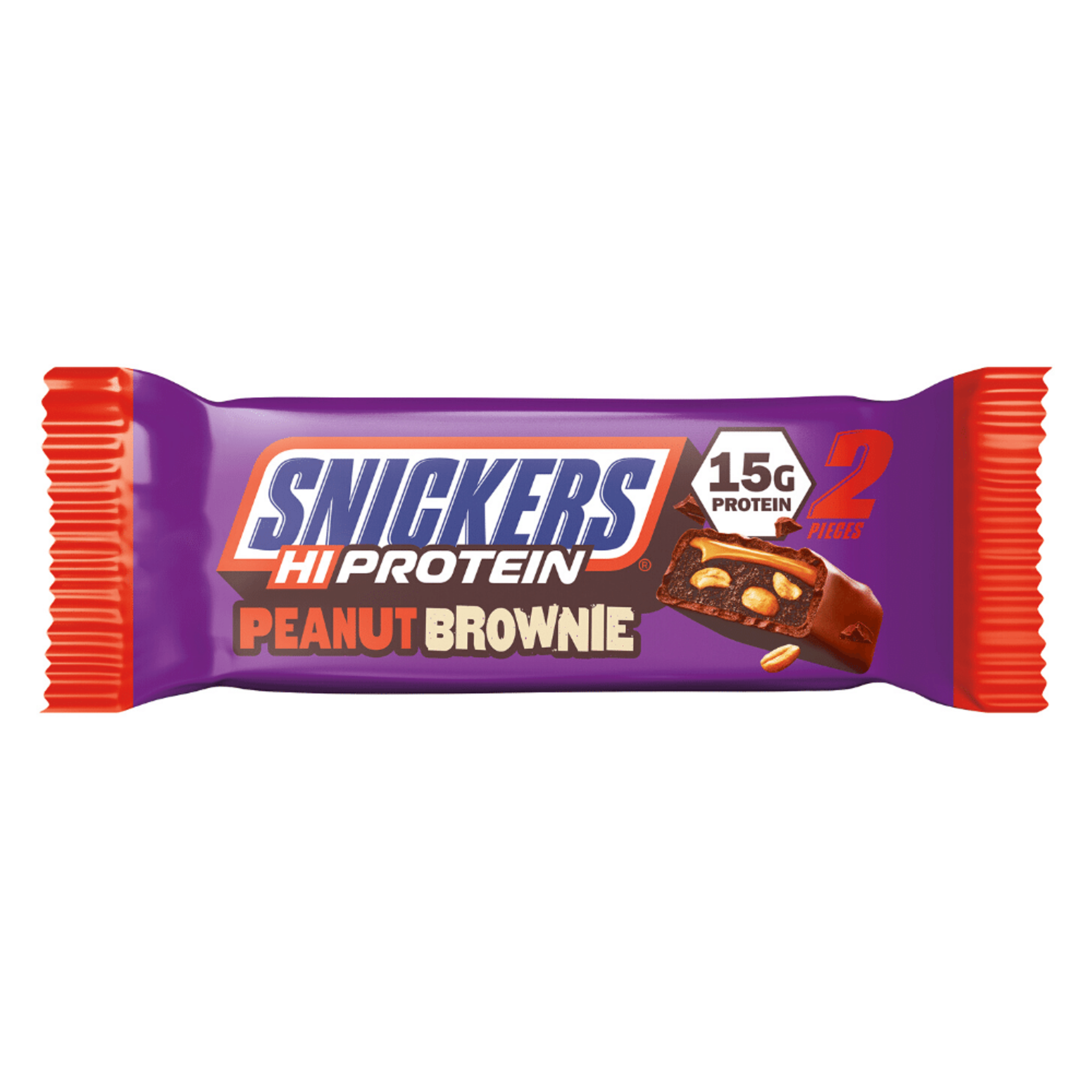 Black Friday - Reduceri Baton Proteic, Snickers, Hi Protein Bar, Peanut Brownie, 2x25g Promotie