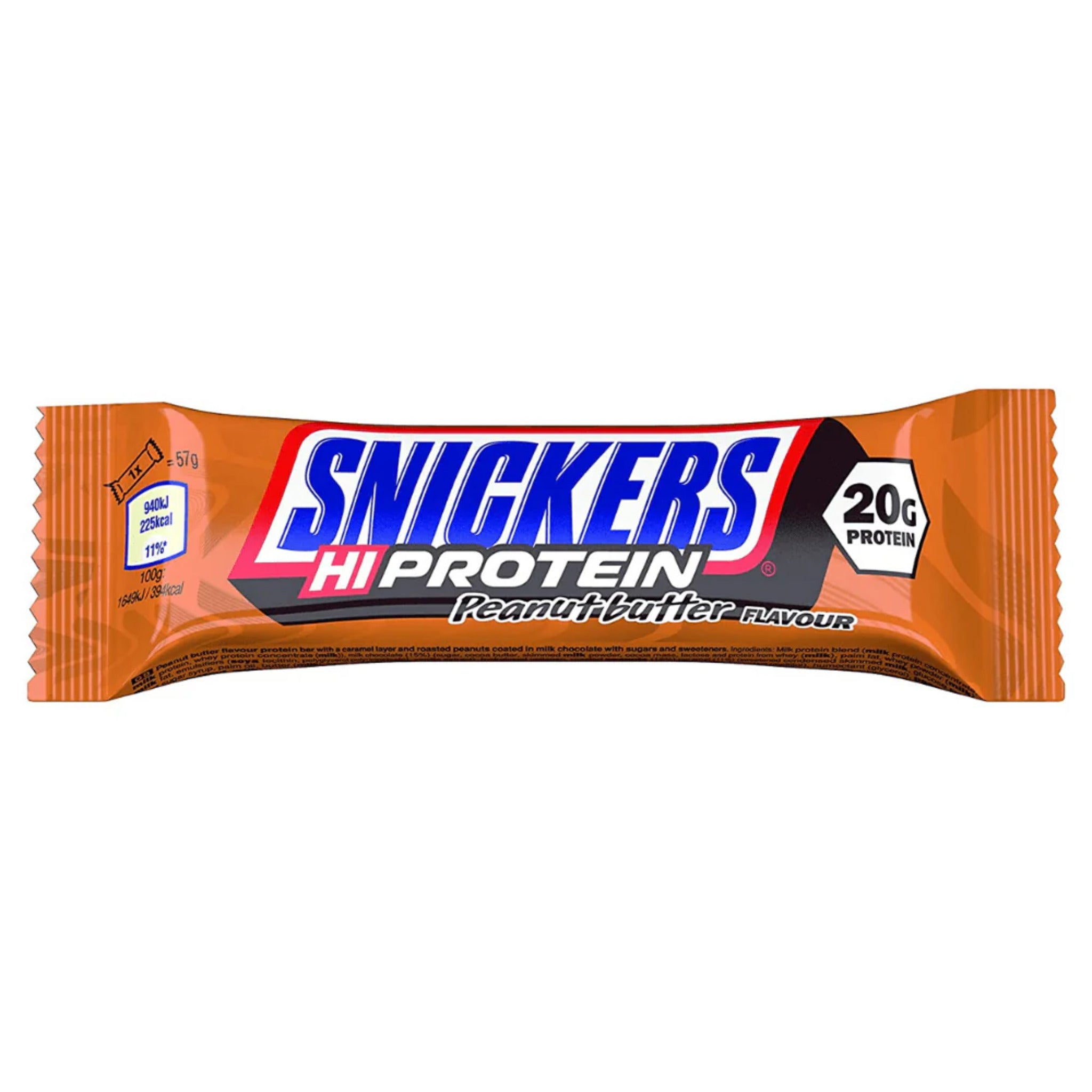 Black Friday - Reduceri Baton Proteic, Snickers, Hi Protein Bar, Peanut Butter, 57g Promotie