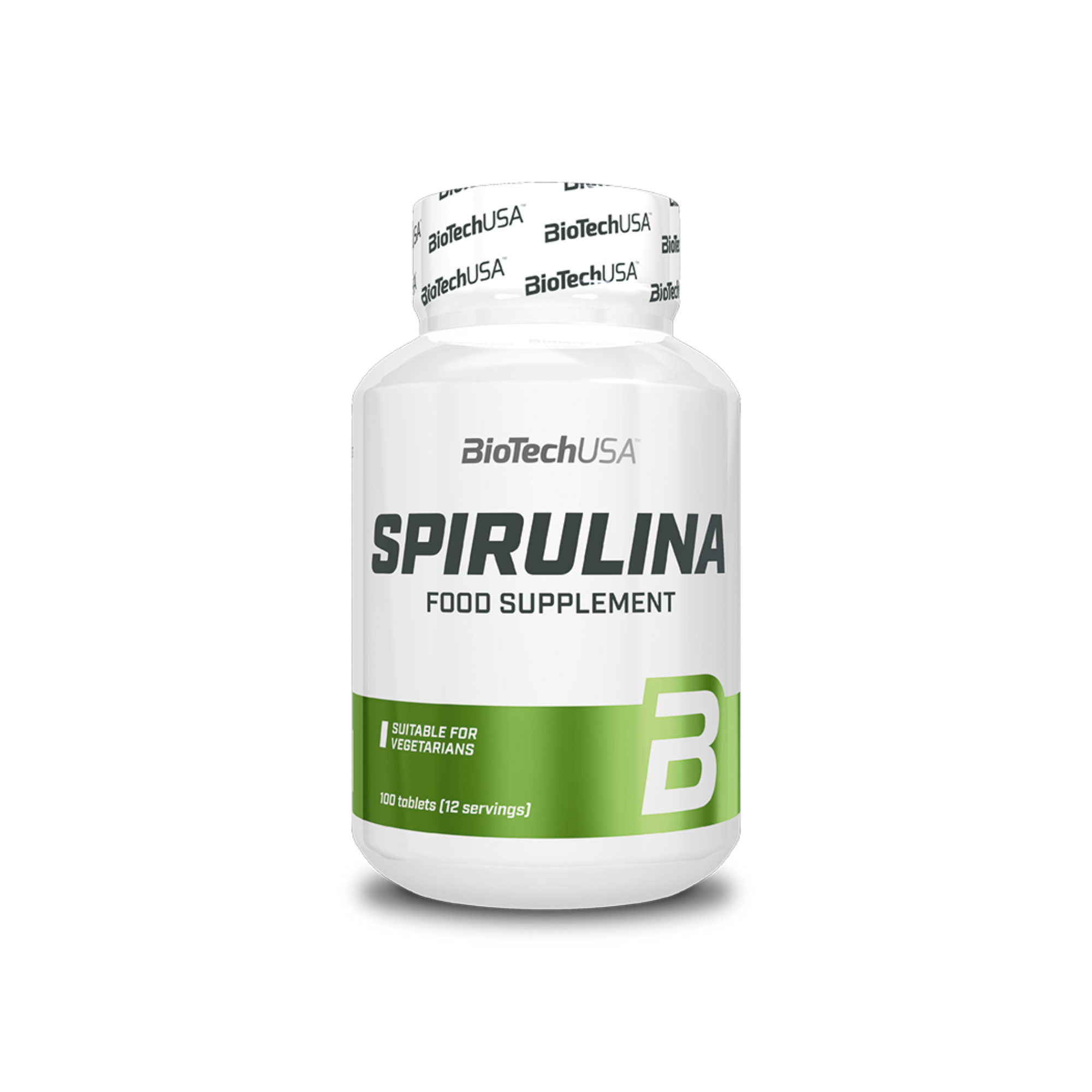 Spirulina, BioTechUSA, Spirulina 450 mg, 100 Capsule