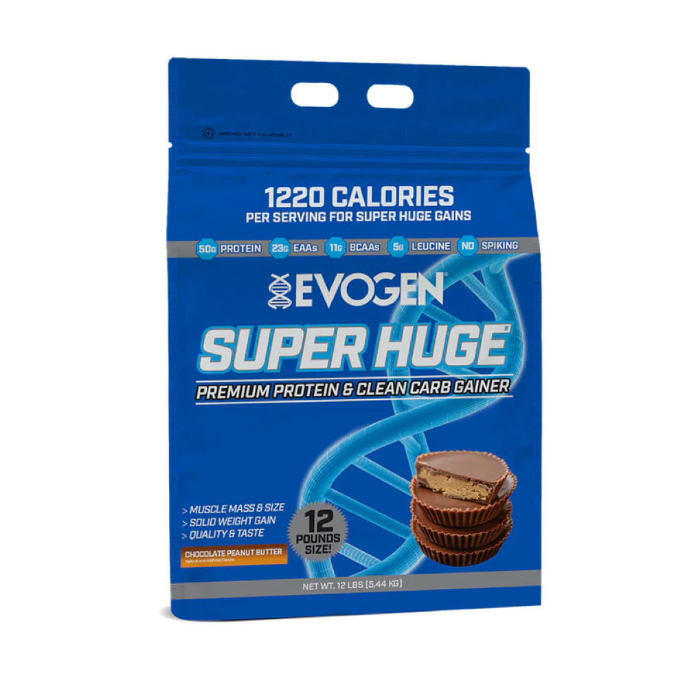 Proteina Masa Musculara, Evogen, Super Huge Premium Protein & Clean Carb Gainer, 5440g