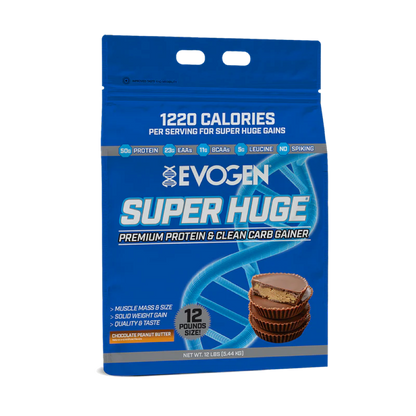 Proteina Masa Musculara, Evogen, Super Huge Premium Protein & Clean Carb Gainer, 5440g