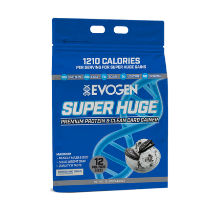 Proteina Masa Musculara, Evogen, Super Huge Premium Protein & Clean Carb Gainer, 5440g