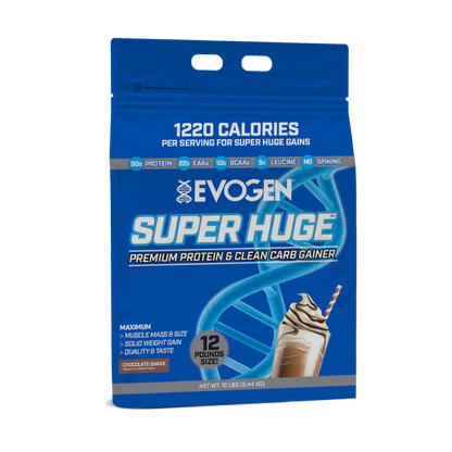Proteina Masa Musculara, Evogen, Super Huge Premium Protein & Clean Carb Gainer, 5440g