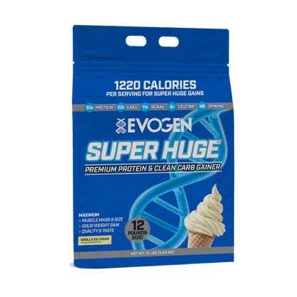 Proteina Masa Musculara, Evogen, Super Huge Premium Protein & Clean Carb Gainer, 5440g