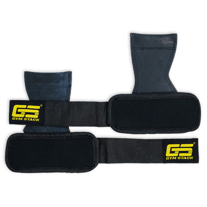 Lifting Grips, Gym Stack, Versatile Grip Pad, Rubber and Neoprene, Black / Yellow