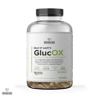 Supliment pentru Gesionarea Glucozei, Supplement Needs, Dean St Mart's GlucOX, 180 Capsule