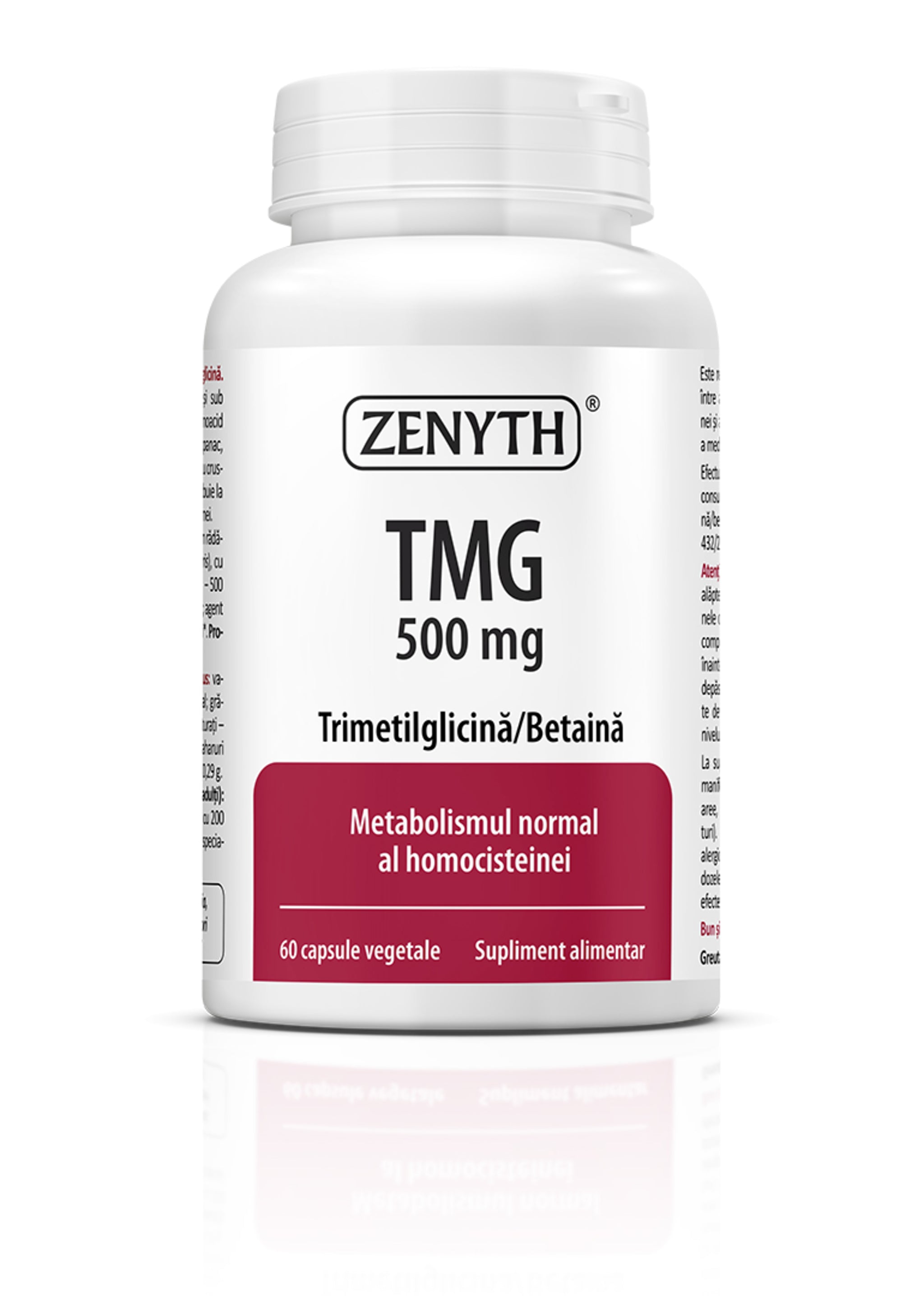 Trimetilglicina/Betaina, Zenyth, TMG, 60 Capsule