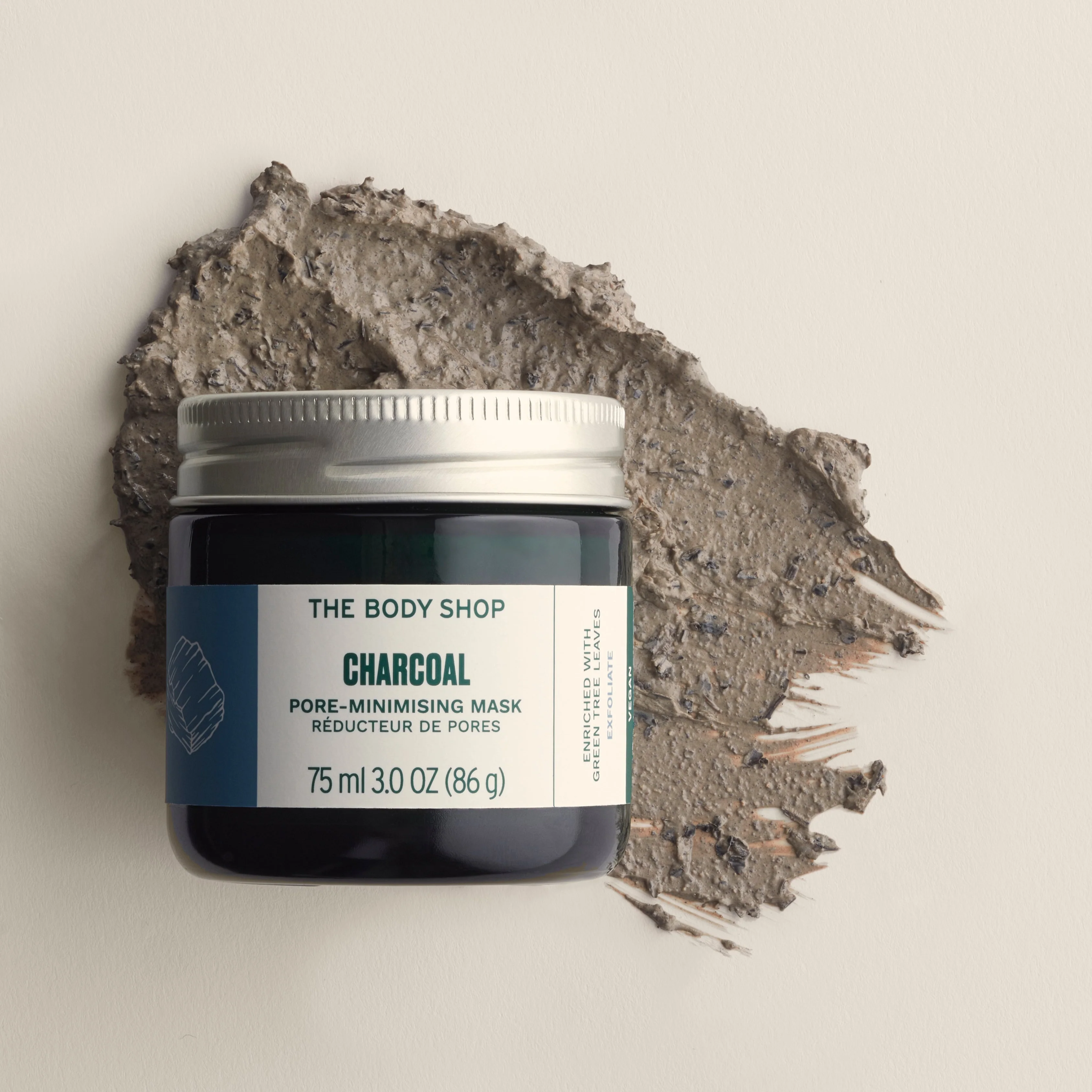Masca Faciala pentru Minimizarea Porilor, The Body Shop, Himalayan Charcoal, 86g