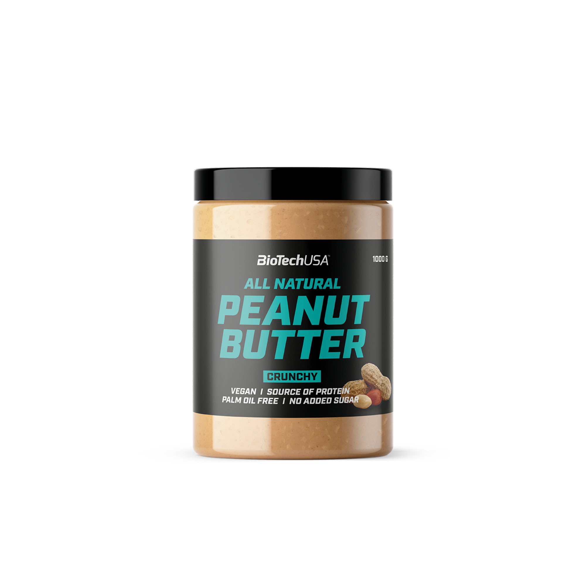 Unt de arahide, BioTechUSA, All Natural Peanut Butter, 1000g