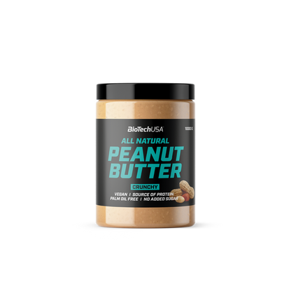 Unt de arahide, BioTechUSA, All Natural Peanut Butter, 1000g