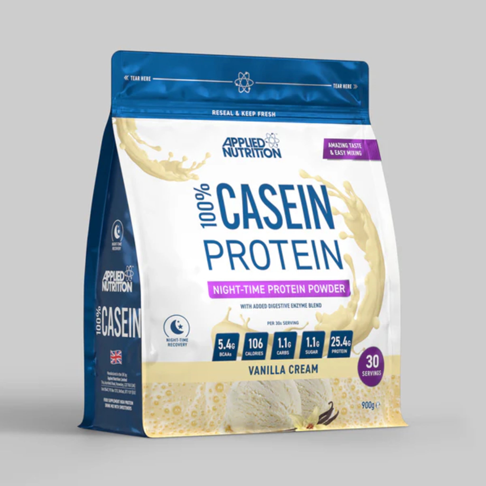 Black Friday - Reduceri Cazeina, Applied Nutrition, 100% Casein Protein, 900g Promotie