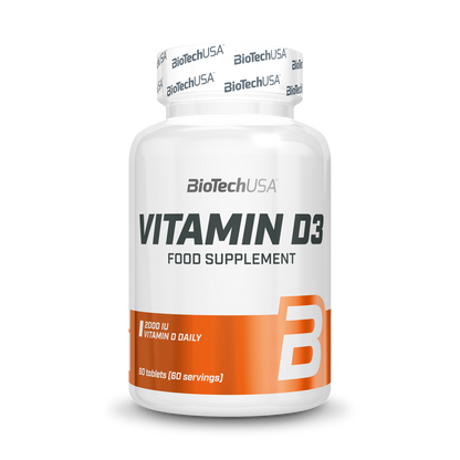 Vitamina D3, BioTechUSA, Vitamin D3, 60 Tablete