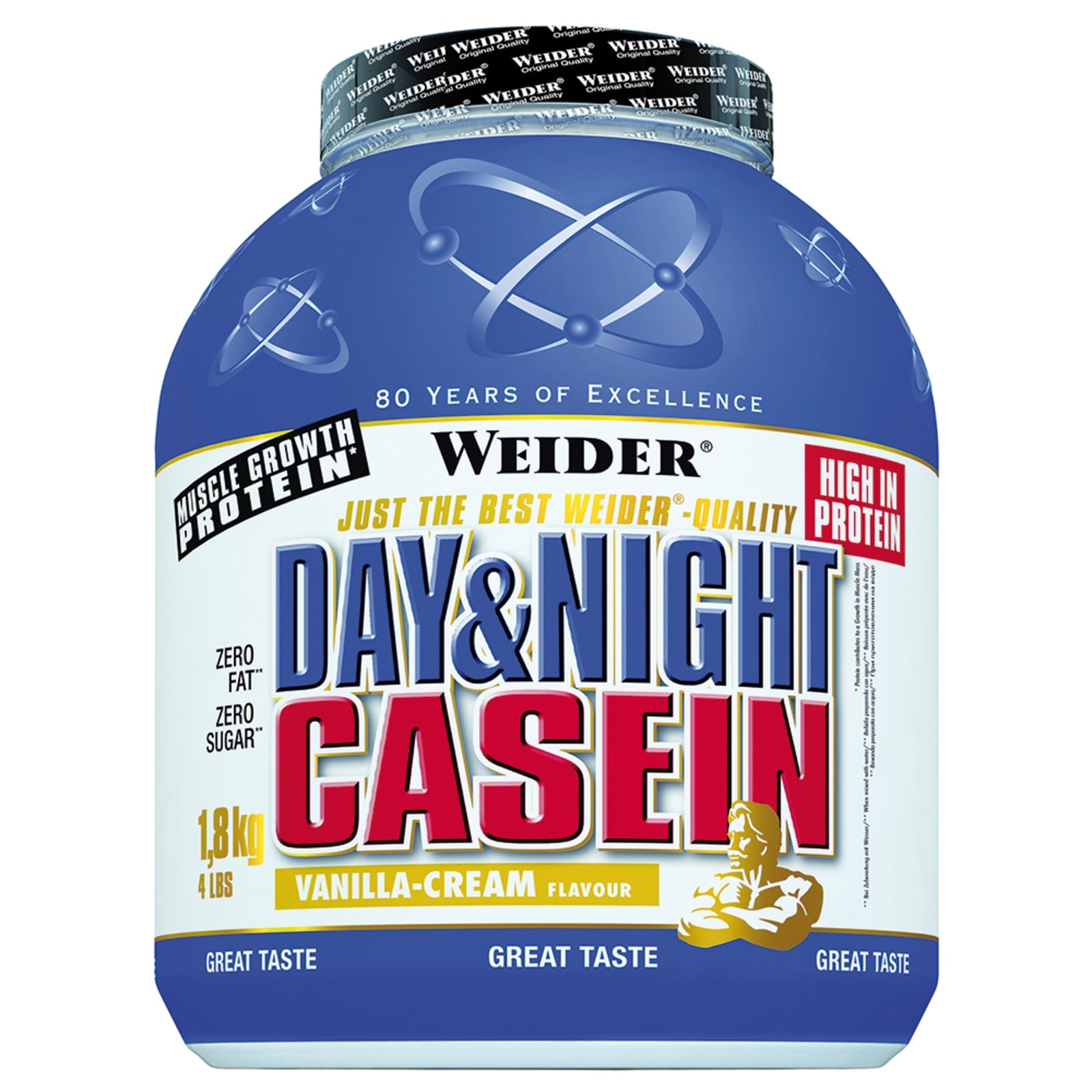 Caseina, Weider, Day & Night Casein, 1800g