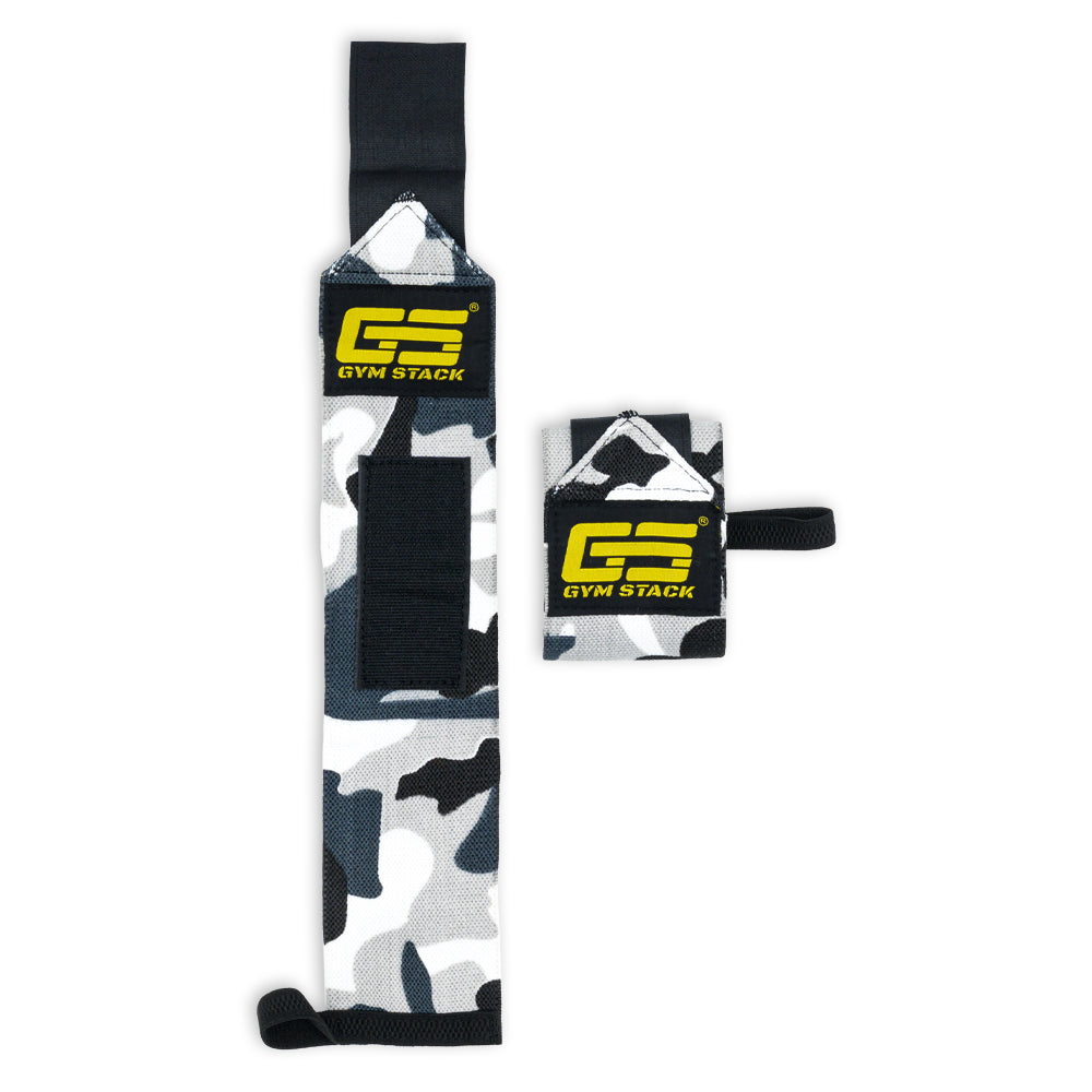 Fase pentru Incheieturi, Gym Stack, Wrist Wraps, White Army
