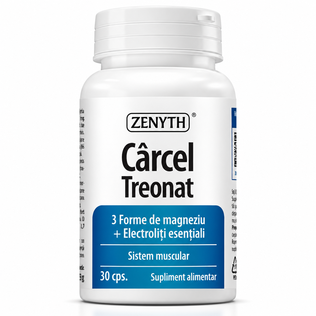 3 Forme de Magneziu + Electroliti Esentiali, Zenyth, Carcel Treonat, 30 Capsule