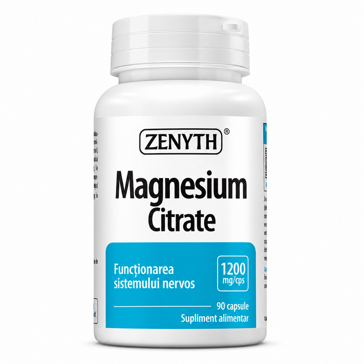 Magneziu Citrat, Zenyth, Magnesium Citrate, 90 Capsule