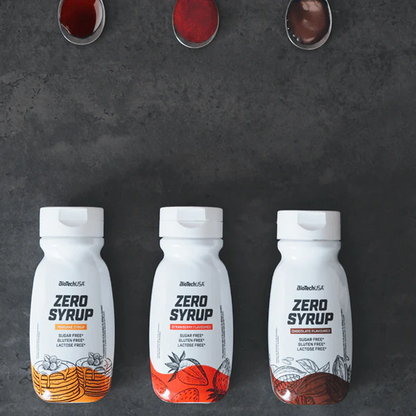 【未使用】7inch SIRUP / loop Sirop fara Zahar, BioTechUSA, Zero Syrup, 320ml