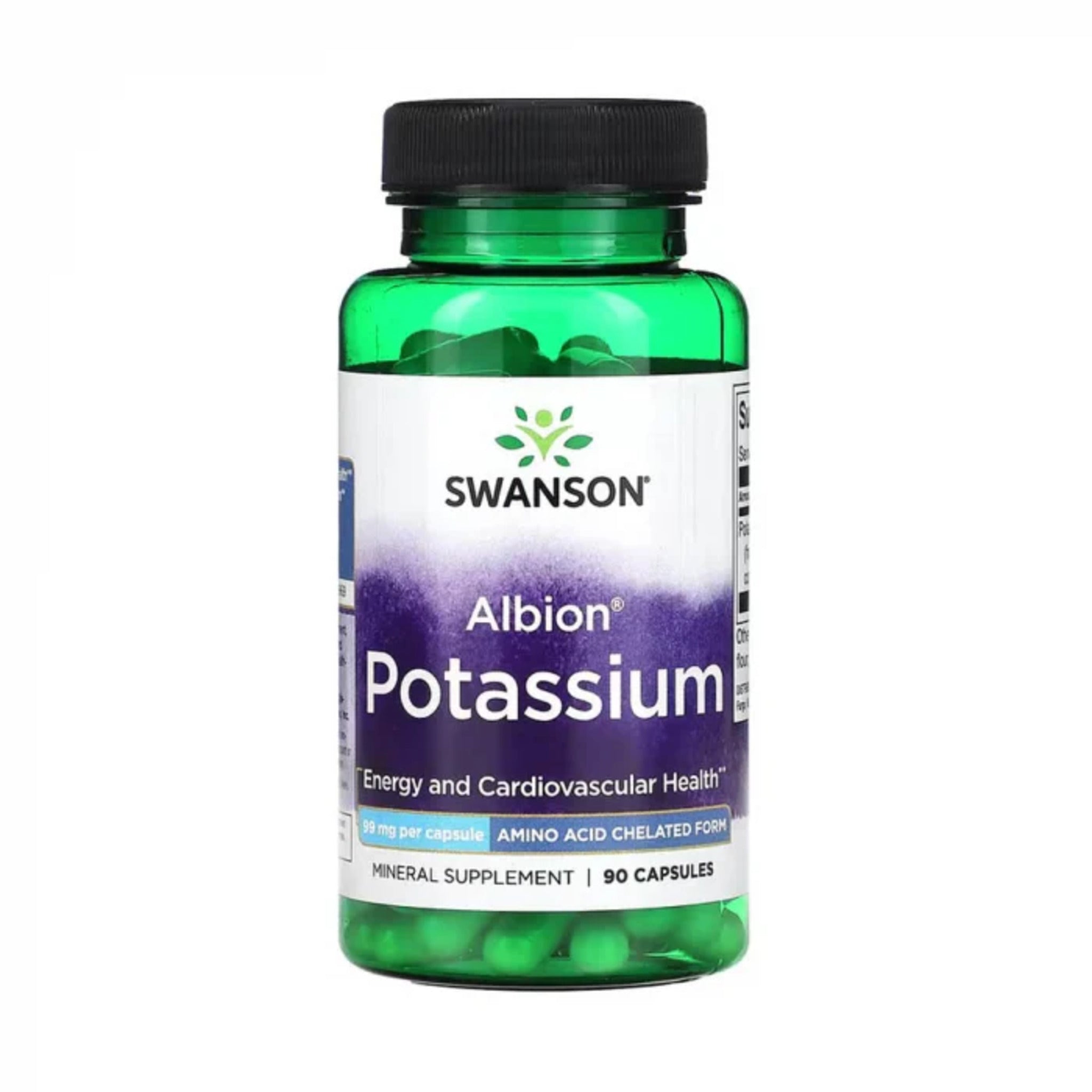 Potasiu Glicinat, Swanson, Albion Potassium, 90 Capsule