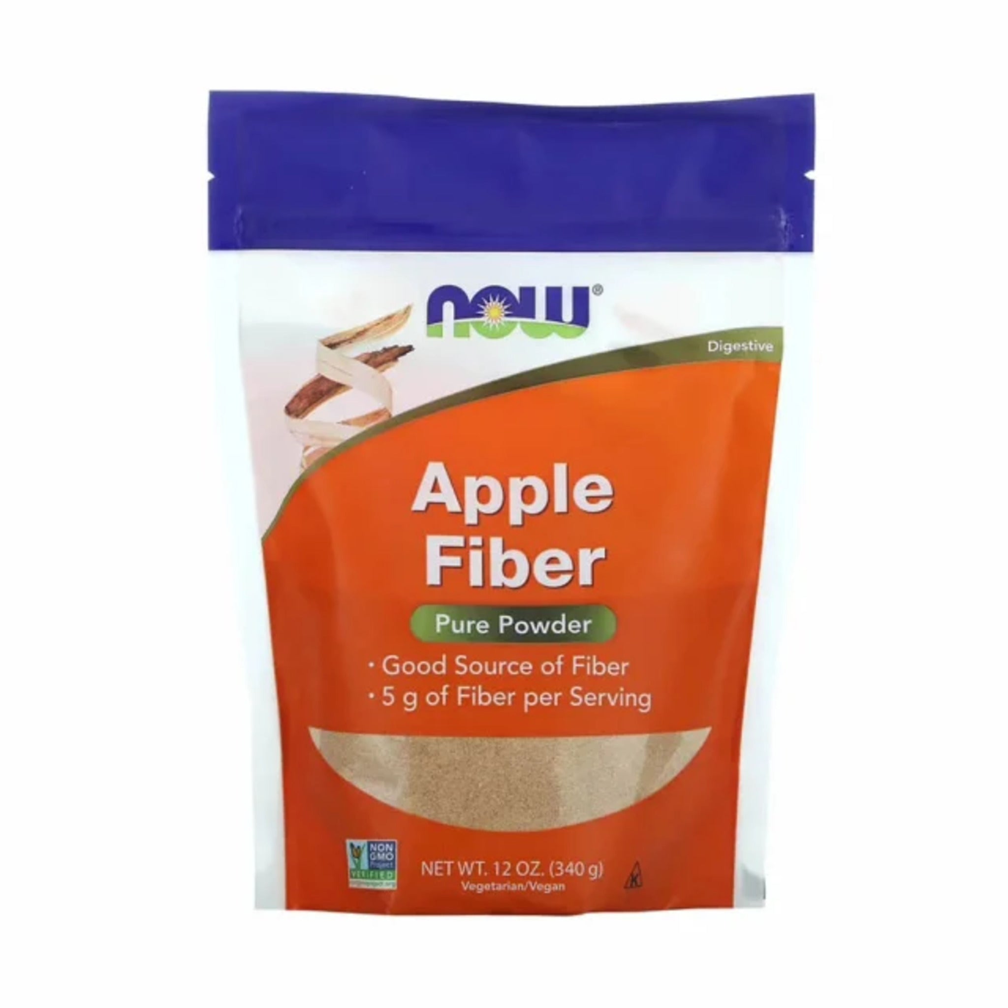 Fibre de Mar, Now Foods, Apple Fiber Pure Powder, 340g