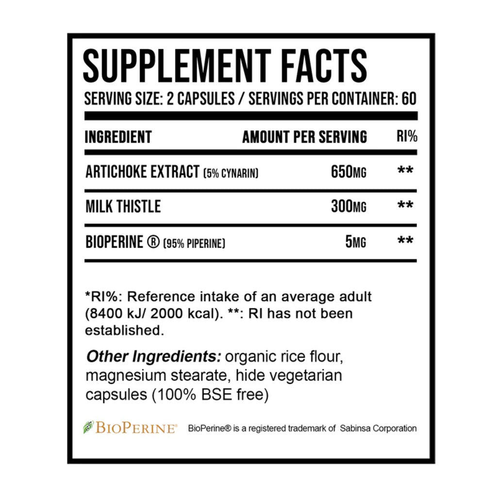 Supliment pentru Sanatatea Hepatica, DNA Sports, Artichoke Complex, 120 Capsule