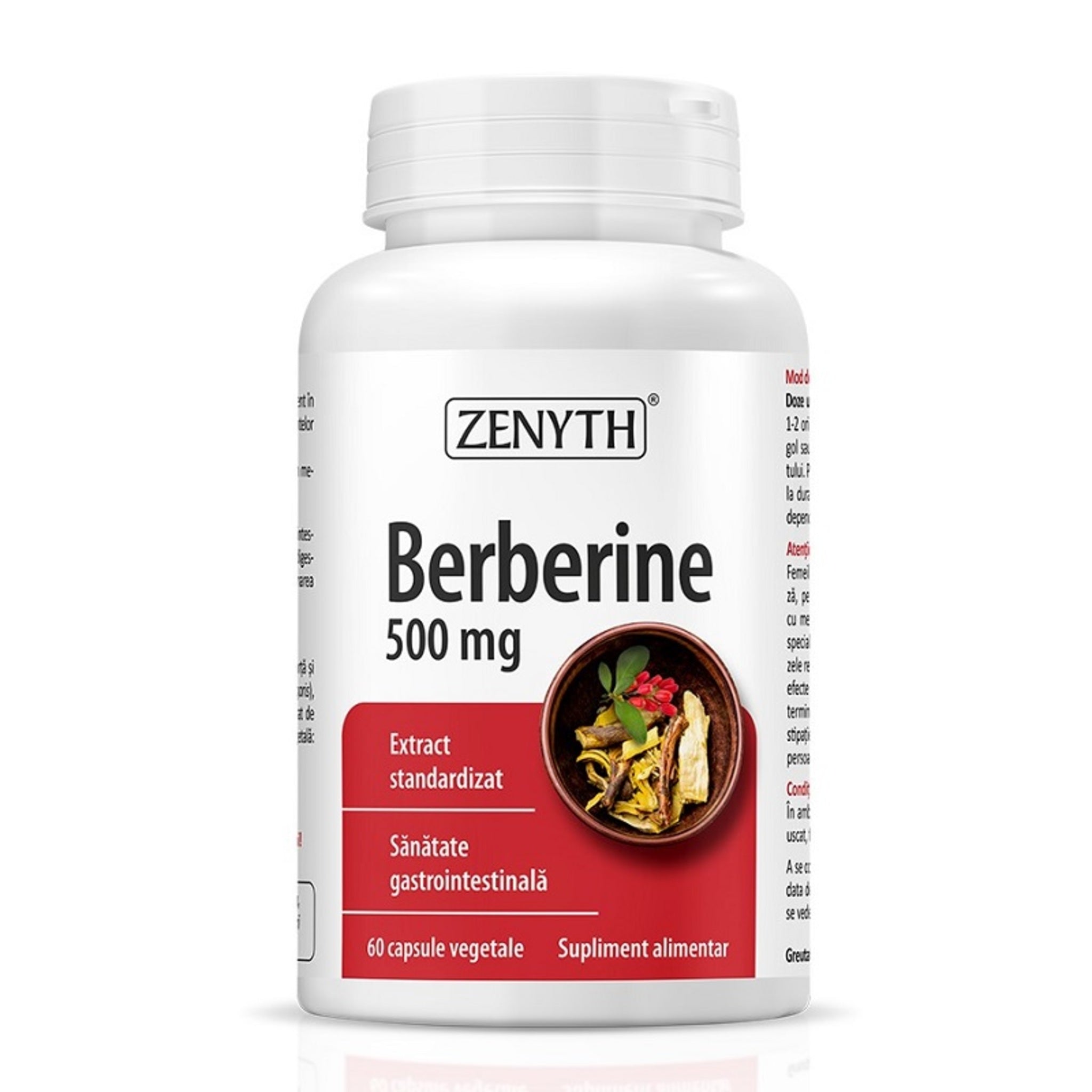 Berberina, Zenyth, Berberina 500mg, 60 Capsule